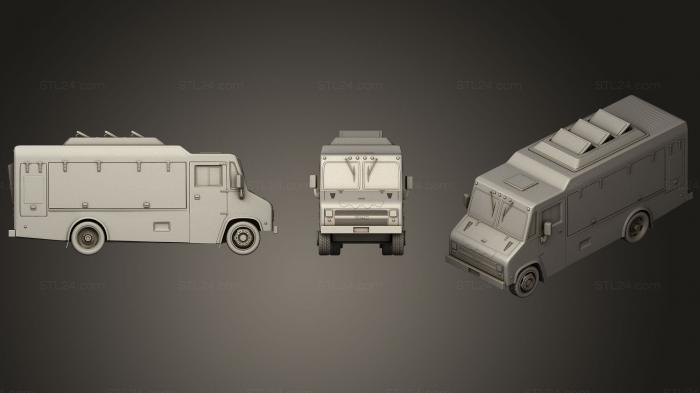 Автомобили и транспорт (Грузовик с едой Ном Ном, CARS_0163) 3D модель для ЧПУ станка